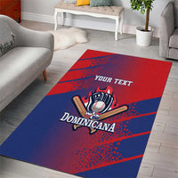 Custom Baseball Dominicana Area Rug Go Champions Grunge Style - Wonder Print Shop