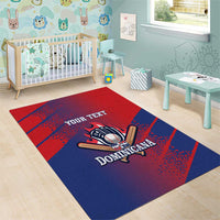 Custom Baseball Dominicana Area Rug Go Champions Grunge Style - Wonder Print Shop