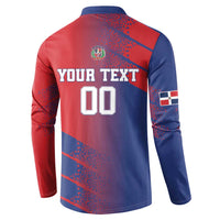 Custom Baseball Dominicana Button Sweatshirt Go Champions Grunge Style - Wonder Print Shop