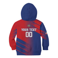 Custom Baseball Dominicana Kid Hoodie Go Champions Grunge Style - Wonder Print Shop
