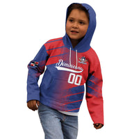 Custom Baseball Dominicana Kid Hoodie Go Champions Grunge Style - Wonder Print Shop
