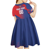 Custom Baseball Dominicana Kid Short Sleeve Dress Go Champions Grunge Style - Wonder Print Shop