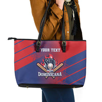 Custom Baseball Dominicana Leather Tote Bag Go Champions Grunge Style - Wonder Print Shop