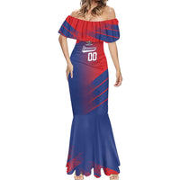 Custom Baseball Dominicana Mermaid Dress Go Champions Grunge Style - Wonder Print Shop