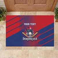 Custom Baseball Dominicana Rubber Doormat Go Champions Grunge Style - Wonder Print Shop