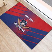 Custom Baseball Dominicana Rubber Doormat Go Champions Grunge Style - Wonder Print Shop