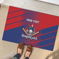 Custom Baseball Dominicana Rubber Doormat Go Champions Grunge Style - Wonder Print Shop