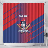 Custom Baseball Dominicana Shower Curtain Go Champions Grunge Style