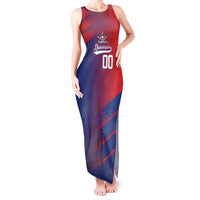 Custom Baseball Dominicana Tank Maxi Dress Go Champions Grunge Style - Wonder Print Shop
