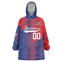 Custom Baseball Dominicana Wearable Blanket Hoodie Go Champions Grunge Style - Wonder Print Shop