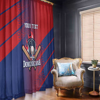 Custom Baseball Dominicana Window Curtain Go Champions Grunge Style - Wonder Print Shop