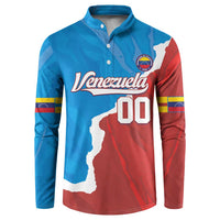 Custom Baseball Venezuela Button Sweatshirt Go Champions Grunge Style - Wonder Print Shop
