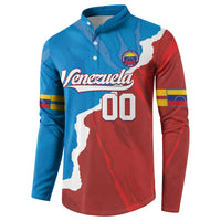 Custom Baseball Venezuela Button Sweatshirt Go Champions Grunge Style - Wonder Print Shop