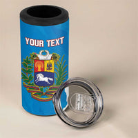 Custom Baseball Venezuela 4 in 1 Can Cooler Tumbler Go Champions Grunge Style - Wonder Print Shop