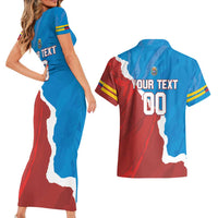 Custom Baseball Venezuela Couples Matching Short Sleeve Bodycon Dress and Hawaiian Shirt Go Champions Grunge Style - Wonder Print Shop