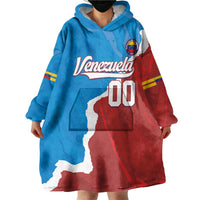 Custom Baseball Venezuela Wearable Blanket Hoodie Go Champions Grunge Style - Wonder Print Shop