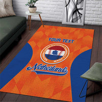Custom Baseball Netherlands Area Rug Go Champions Sporty Style - Wonder Print Shop