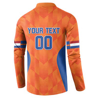 Custom Baseball Netherlands Button Sweatshirt Go Champions Sporty Style - Wonder Print Shop