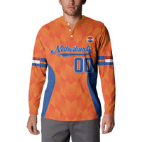 Custom Baseball Netherlands Button Sweatshirt Go Champions Sporty Style - Wonder Print Shop