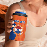Custom Baseball Netherlands 4 in 1 Can Cooler Tumbler Go Champions Sporty Style - Wonder Print Shop