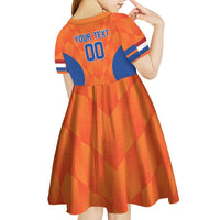 Custom Baseball Netherlands Kid Short Sleeve Dress Go Champions Sporty Style - Wonder Print Shop