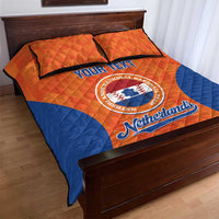 Custom Baseball Netherlands Quilt Bed Set Go Champions Sporty Style - Wonder Print Shop