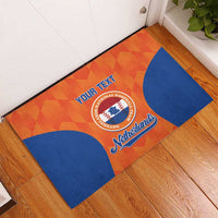 Custom Baseball Netherlands Rubber Doormat Go Champions Sporty Style - Wonder Print Shop