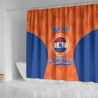 Custom Baseball Netherlands Shower Curtain Go Champions Sporty Style
