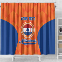 Custom Baseball Netherlands Shower Curtain Go Champions Sporty Style