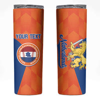 Custom Baseball Netherlands Skinny Tumbler Go Champions Sporty Style - Wonder Print Shop