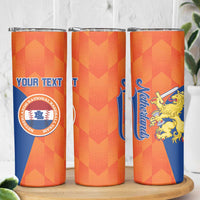 Custom Baseball Netherlands Skinny Tumbler Go Champions Sporty Style - Wonder Print Shop