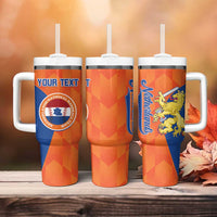 Custom Baseball Netherlands Tumbler With Handle Go Champions Sporty Style - Wonder Print Shop