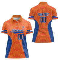 Custom Baseball Netherlands Women Polo Shirt Go Champions Sporty Style - Wonder Print Shop