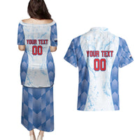 Custom Baseball Panama Couples Matching Puletasi and Hawaiian Shirt Go Champions Sporty Style - Wonder Print Shop