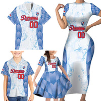 Custom Baseball Panama Family Matching Short Sleeve Bodycon Dress and Hawaiian Shirt Go Champions Sporty Style - Wonder Print Shop