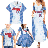 Custom Baseball Panama Family Matching Summer Maxi Dress and Hawaiian Shirt Go Champions Sporty Style - Wonder Print Shop