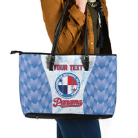 Custom Baseball Panama Leather Tote Bag Go Champions Sporty Style - Wonder Print Shop