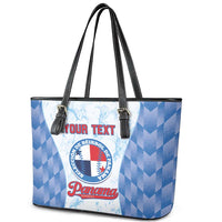 Custom Baseball Panama Leather Tote Bag Go Champions Sporty Style - Wonder Print Shop