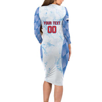 Custom Baseball Panama Long Sleeve Bodycon Dress Go Champions Sporty Style - Wonder Print Shop
