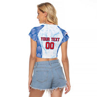 Custom Baseball Panama Raglan Cropped T Shirt Go Champions Sporty Style - Wonder Print Shop