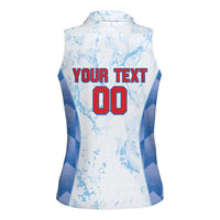 Custom Baseball Panama Women Sleeveless Polo Shirt Go Champions Sporty Style - Wonder Print Shop