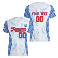 Custom Baseball Panama Women V-Neck T-Shirt Go Champions Sporty Style - Wonder Print Shop