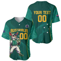 Custom Baseball Australia Baseball Jersey Go Champions - Aussie Kangaroo Mascot - Wonder Print Shop