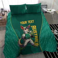 Custom Baseball Australia Bedding Set Go Champions - Aussie Kangaroo Mascot - Wonder Print Shop