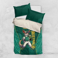 Custom Baseball Australia Bedding Set Go Champions - Aussie Kangaroo Mascot - Wonder Print Shop