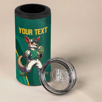 Custom Baseball Australia 4 in 1 Can Cooler Tumbler Go Champions - Aussie Kangaroo Mascot - Wonder Print Shop