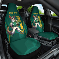 Custom Baseball Australia Car Seat Cover Go Champions - Aussie Kangaroo Mascot - Wonder Print Shop