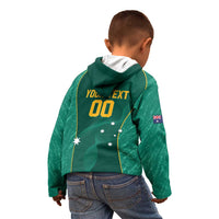 Custom Baseball Australia Kid Hoodie Go Champions - Aussie Kangaroo Mascot - Wonder Print Shop