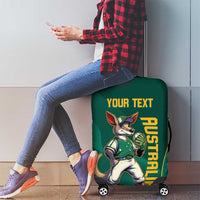 Custom Baseball Australia Luggage Cover Go Champions - Aussie Kangaroo Mascot - Wonder Print Shop