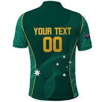Custom Baseball Australia Polo Shirt Go Champions - Aussie Kangaroo Mascot - Wonder Print Shop